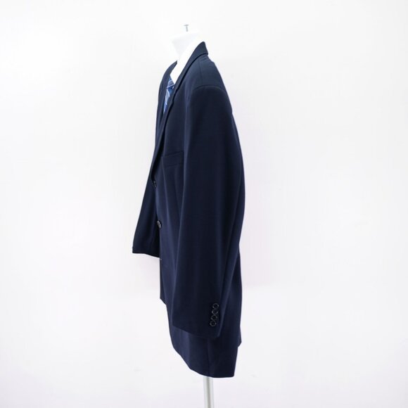 Hugo Boss U.S.A. Einstein Virgin Wool 3‎ Button Sport Coat Blue Basketweave 46L - Picture 6 of 14